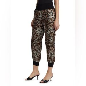 CINQ A SEPT Giles Leopard Utility Pants L